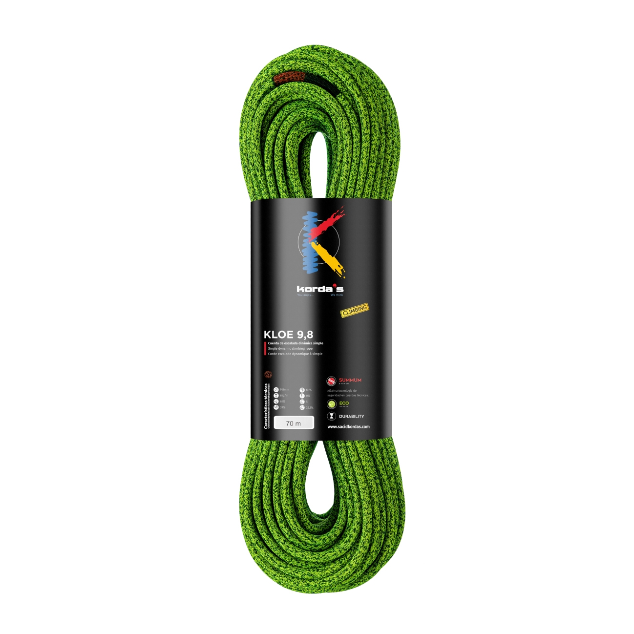Cuerda escalada dinámica Simple Kloe 9,8
